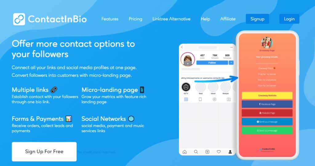 ContactInBio