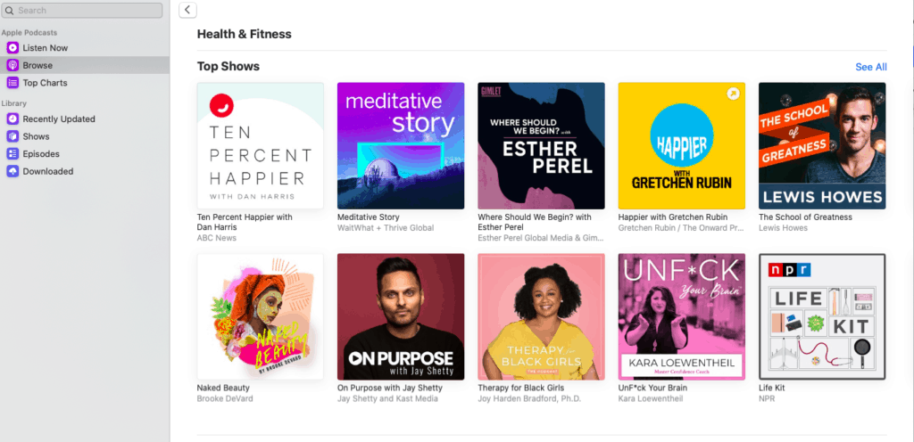 Apple Podcast Categories